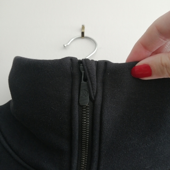 Lululemon Thick Fleece Half 1/2 Zip Sweatshirt in Black XS/S - Picture 8 of 15